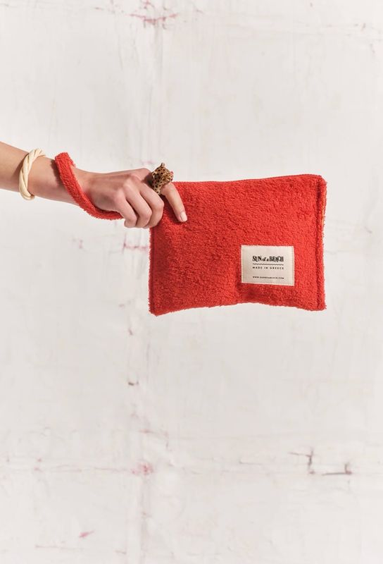 Sun of a Beach Little Waterproof Pouch, Orange
