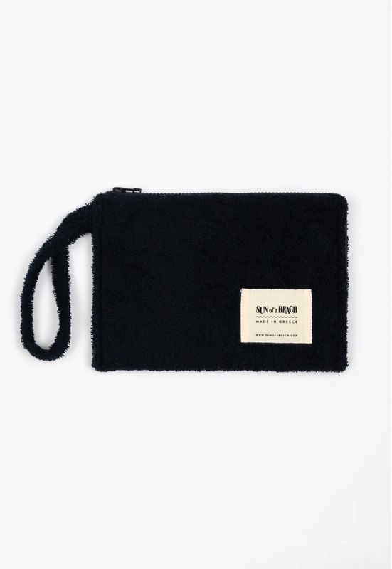 Sun of a Beach Little Waterproof Pouch, Black