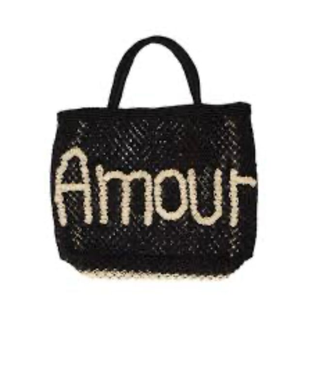CuCu Handmade Jute Tote, Amour