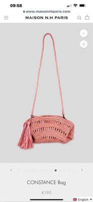 CONSTANCE CLUTCH BAG ROSE