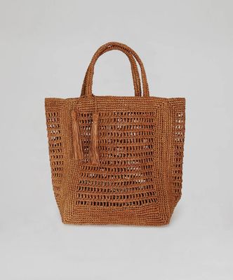 ANNABELLE VERTICAL TOTE SUCRE BRUN