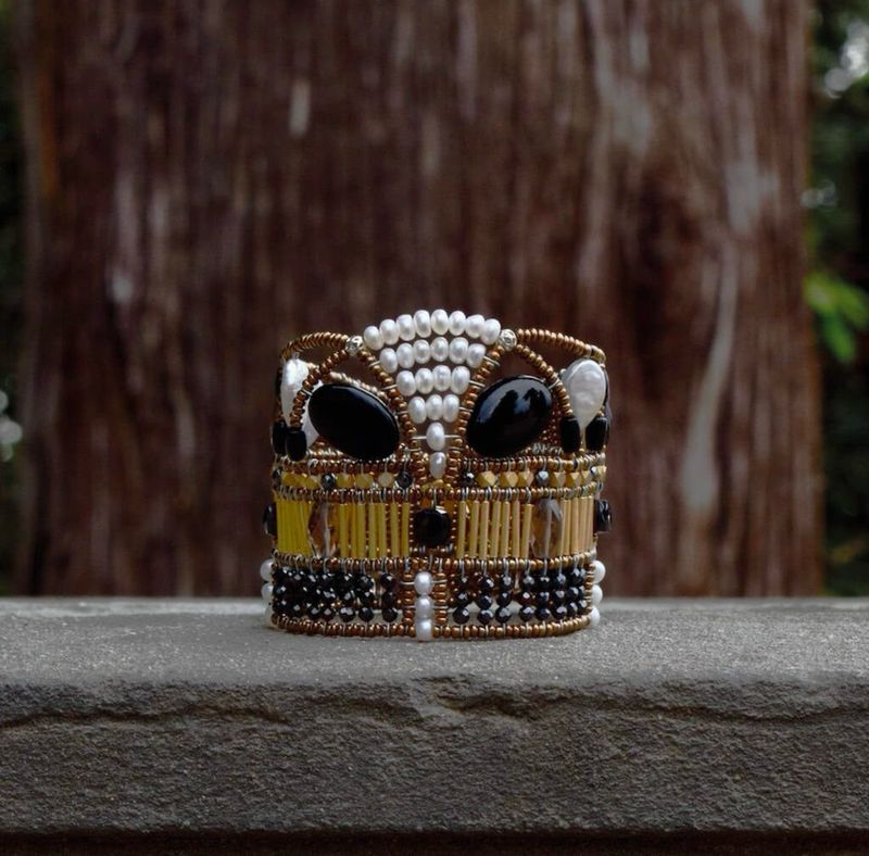 Bracelet Doree Black