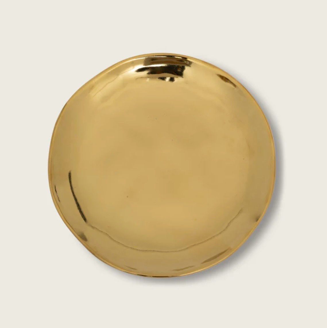 Good Morning Plate 22cm Gold