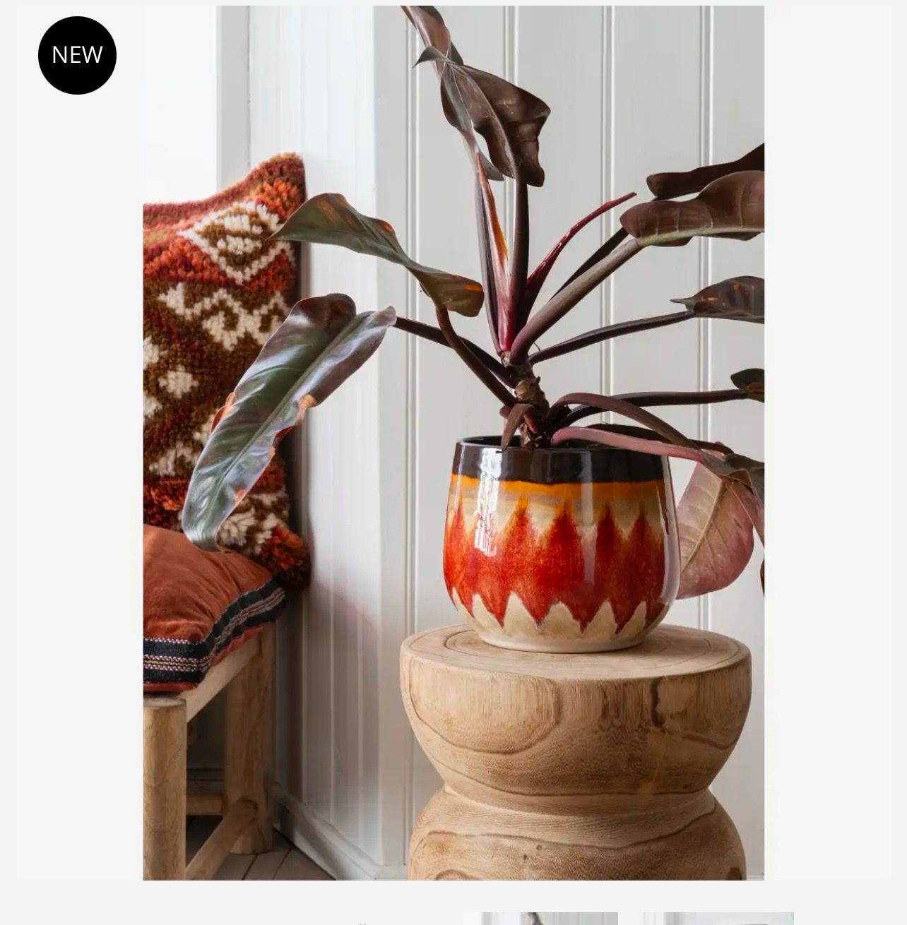 Stoneware pot L 