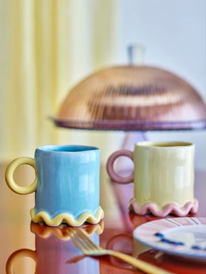 Polly Mug Stoneware Yellow