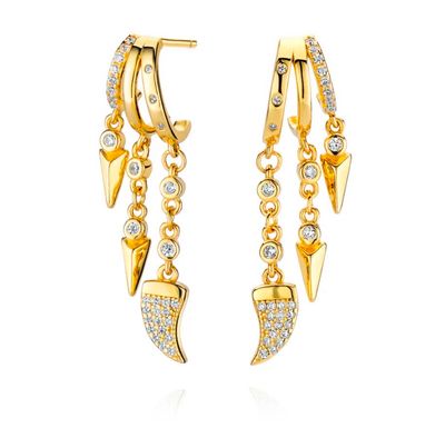 Cairo Triple Hoop Illusion Earrings