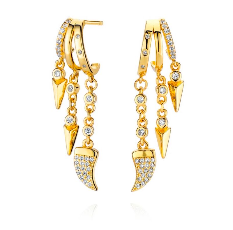 Cairo Triple Hoop Illusion Earrings