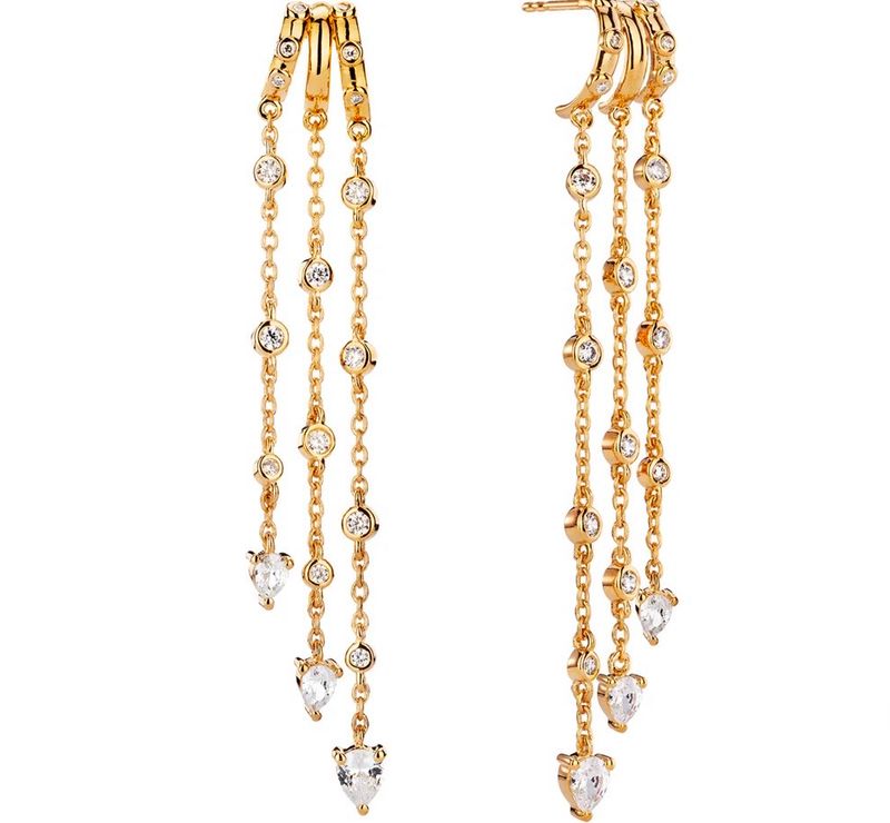 Alta Triple Hoop Illusion Earrings