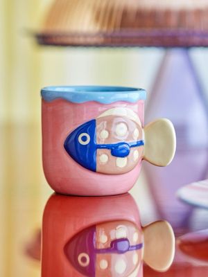 Willy Cup Pink Stoneware