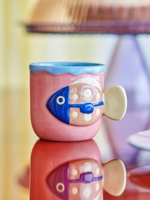 Willy Cup Pink Stoneware