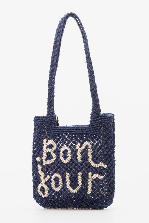 CuCu Handmade Jute Bag, Bon Jour