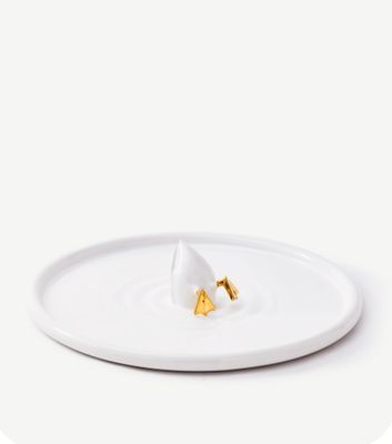 Diving Duck Plate White