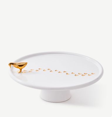 Walking Duck Plate white