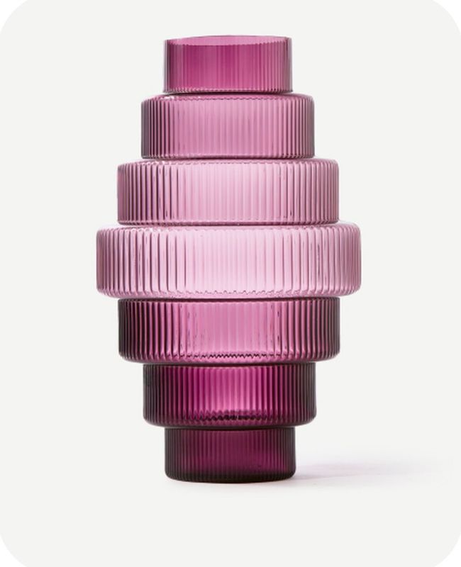 Vase Steps Purple XXL