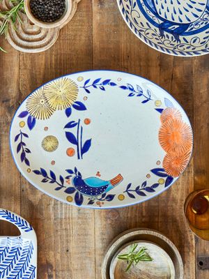 Lynna Serving Plate, Stoneware