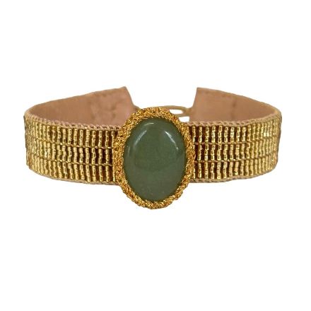  Bracelet Bamboo Jules, Aventurine