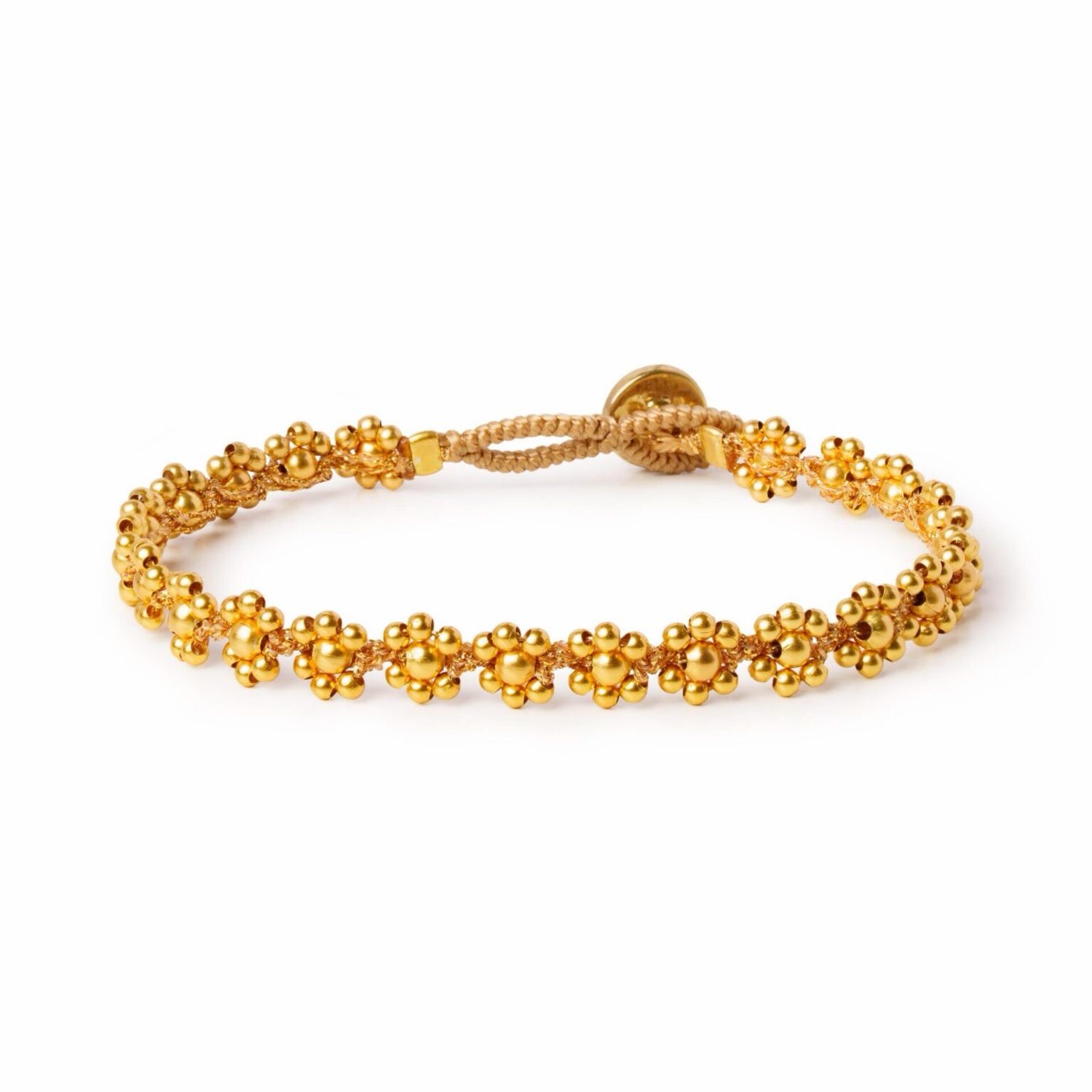 Bracelet Cap Flower, Gold