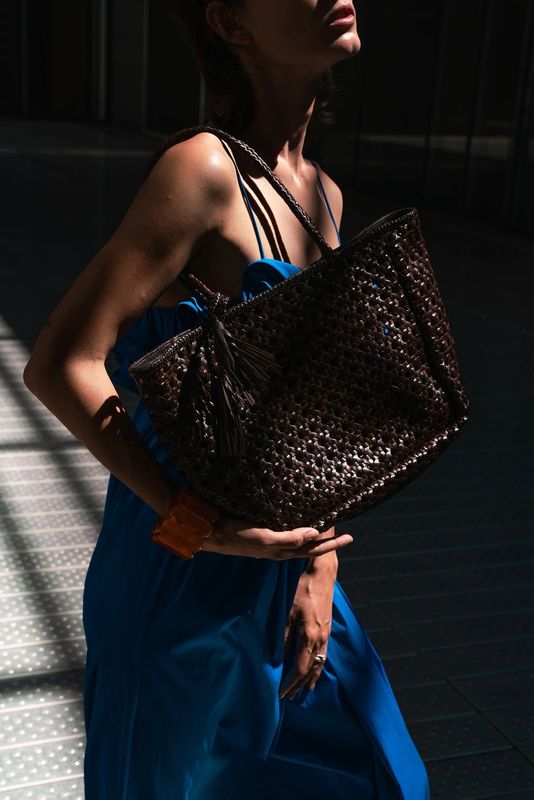 ANNETTE CUIR GRAND, Leather, Black