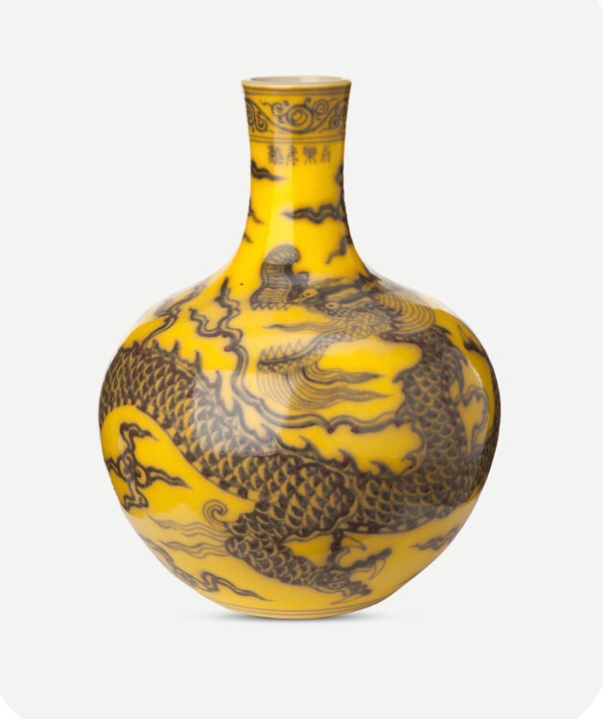 Vase Dragon Yellow