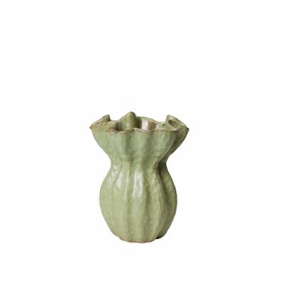 Cori Vase, Antique Green