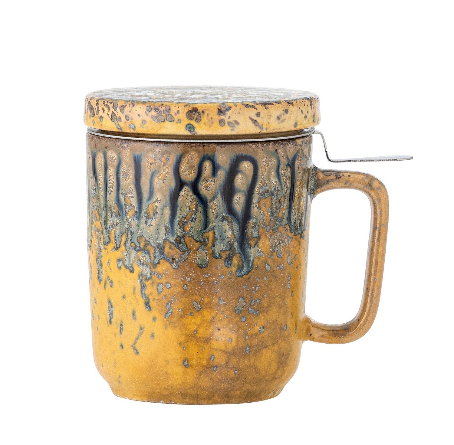 Yuma with Lid and Stainer, Stoneware