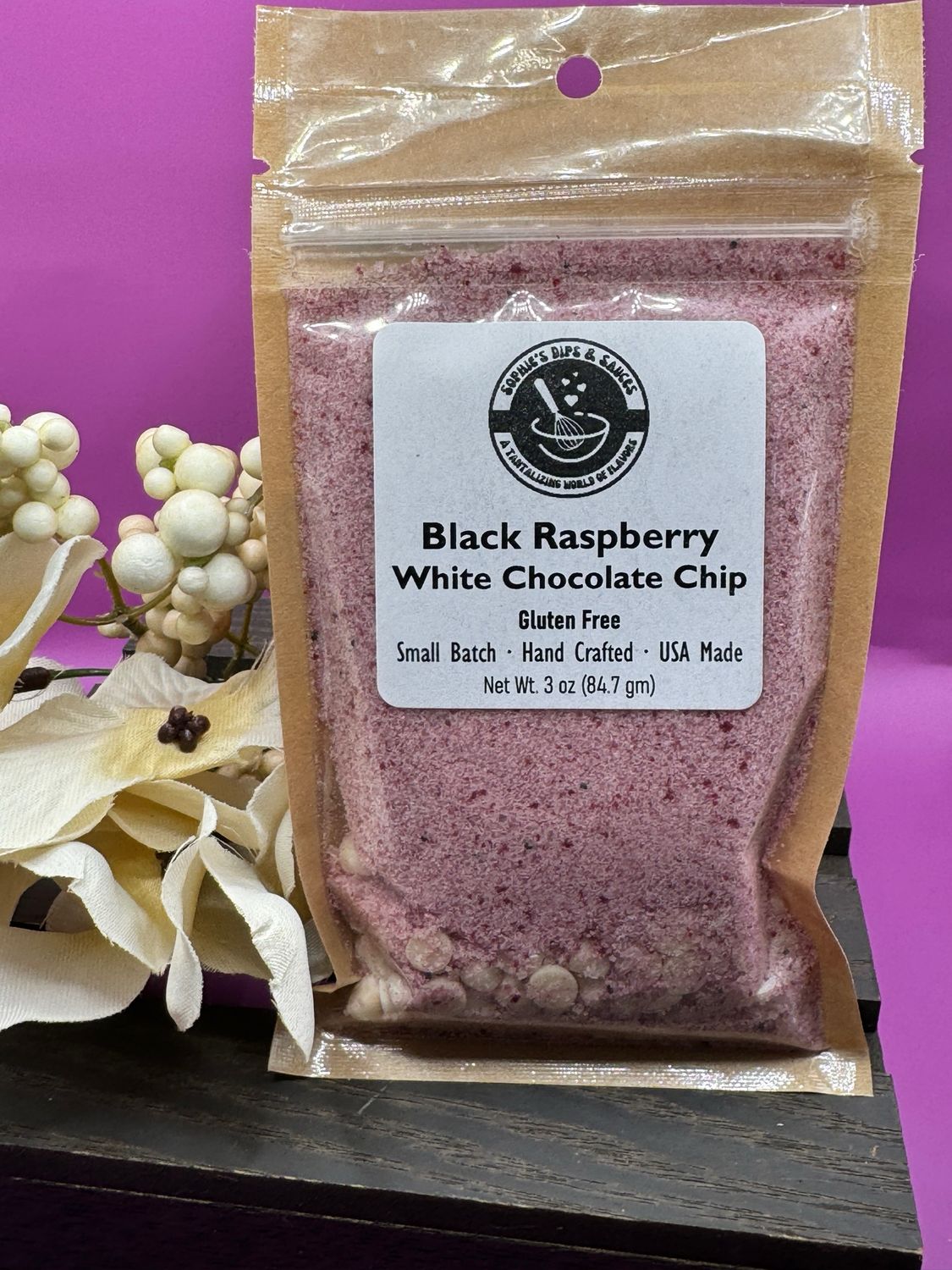 Black Raspberry White Chocolate Dip Mix
