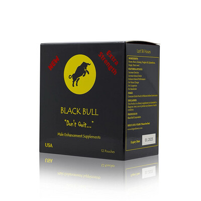Black Bull Honey Extra Strength Original  Maca Root For Sd Market Exclusive GMP 12PCS in the box