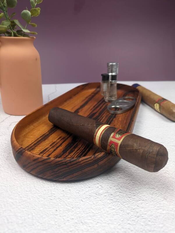 Oval Tigerwood Cigar Tray
