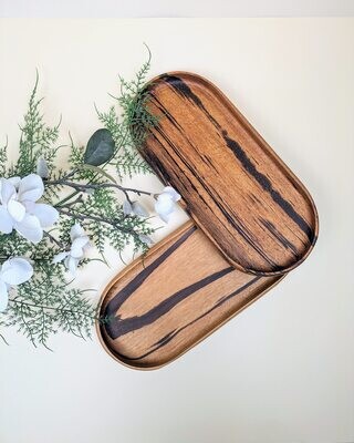 Oval Tigerwood Tray