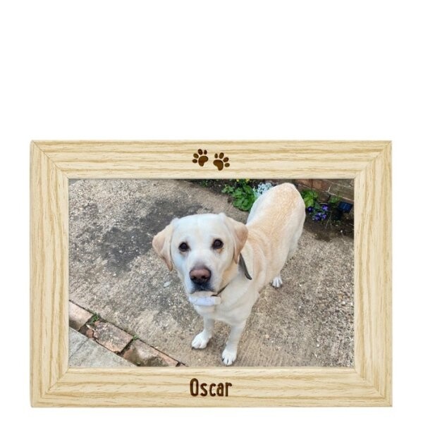 Personalised Deep Mount Photo Frame - Pet Footprints
