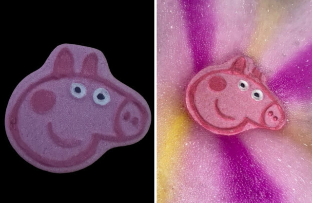 Peppa pig bath bomb