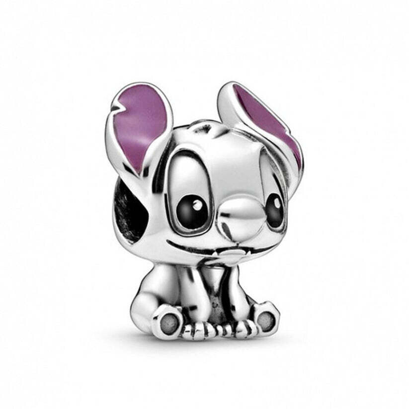 Disney Lilo &amp; Stitch Charm Hallmarked S925 Sterling Silver