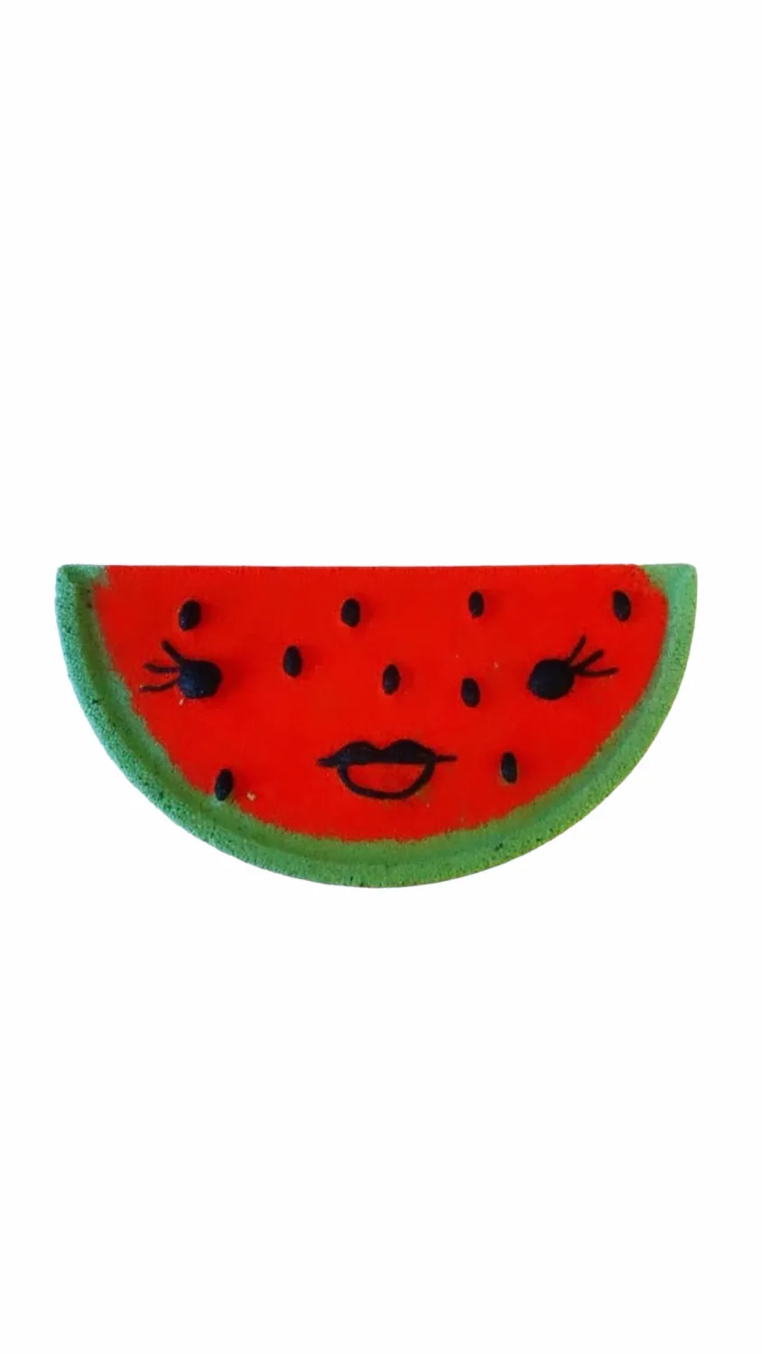 Watermelon bath bomb