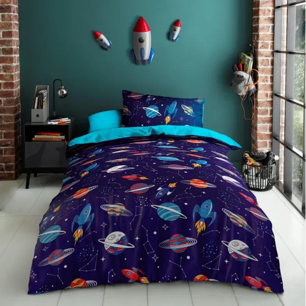 SPACE PLANETS CHILDRENS DUVET SET