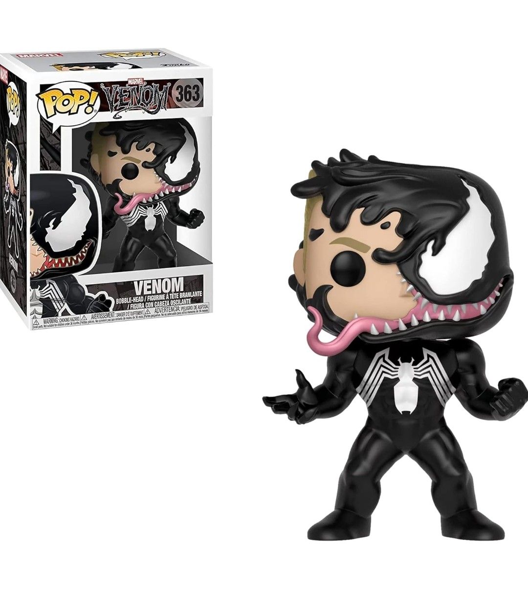 Funko POP! Bobble: Marvel: Marvel Venom: Venom Eddie Brock - Collectable Vinyl Figure - Gift Idea - Official Merchandise - Toys for Kids &amp; Adults - Comic Books Fans - Model Figure for Collectors
