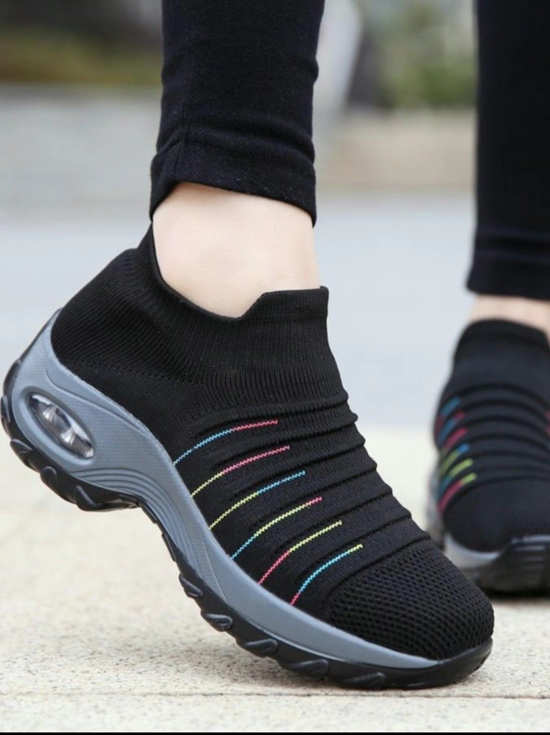 Ladies multicoloured trainers