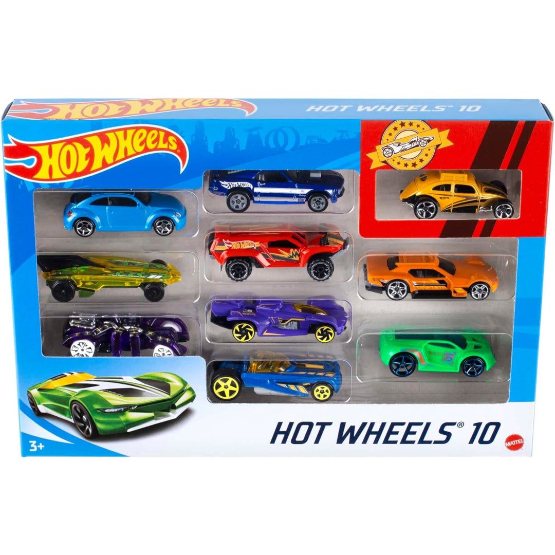 Hot Wheels Toy Cars In 1:64 Scale Set Of 10 Multipack Die-Cast Random Styles