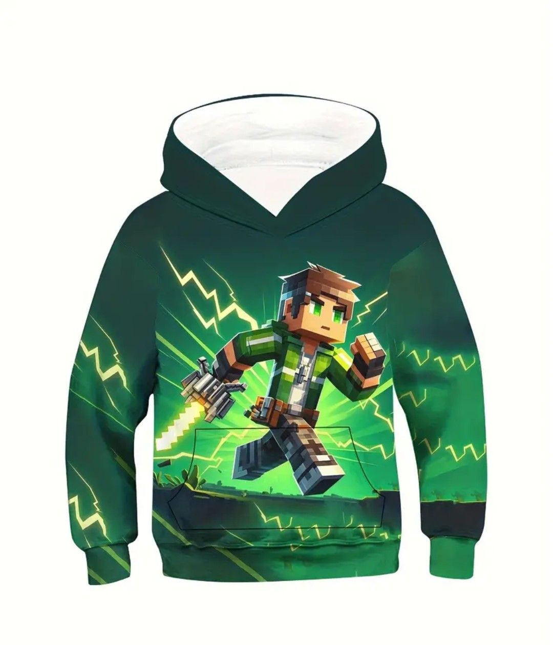 Game Swordsman Boys Fashion Print Hoodie Autumn Winter Long Sleeve Sweatshirt Sweatshirt Everyday Casual Party Wear