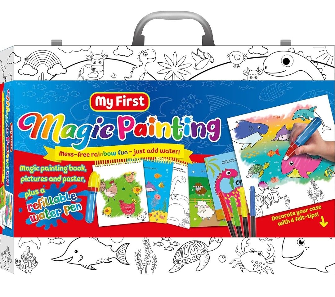 My First Magic Painting Activity Case | Ages 2 to 4 Years | Water Colouring Books for Children | Mess-Free Colouring | Travel Toys for Toddlers