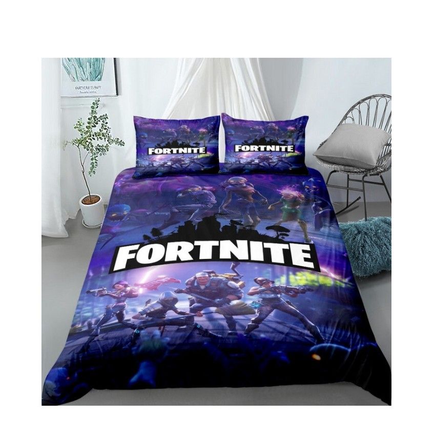 Style 03, Single) Fortnite Bedding Single Double Duvet Cover UK