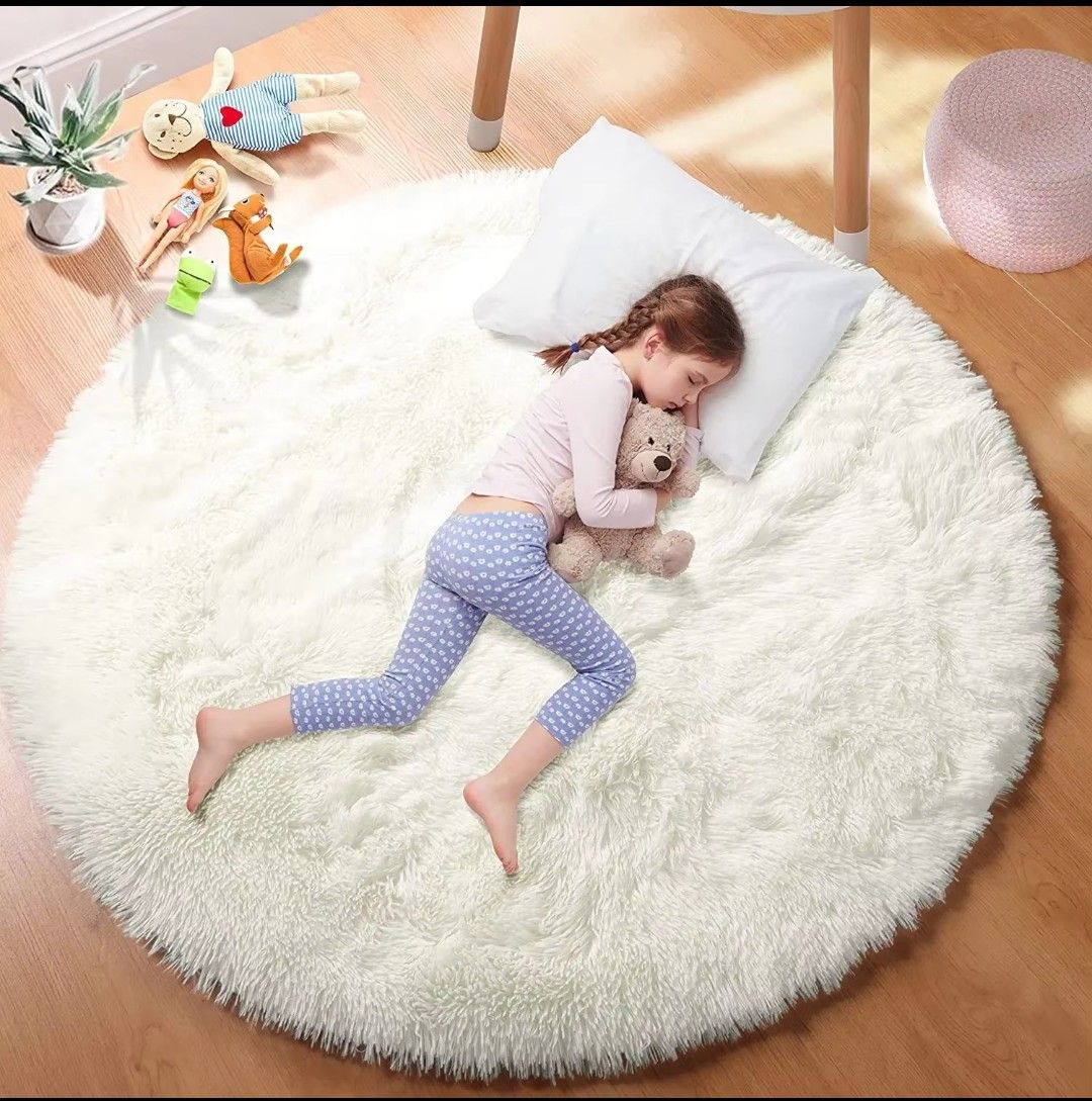 Super soft Plush round mat