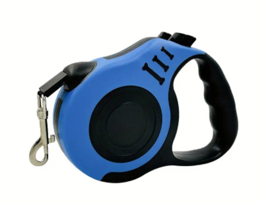 10-Foot Extendable Durable Retractable Dog Leash, Polyamide Material, One-Click Brake and Lock, Comfort Grip, No Battery Required