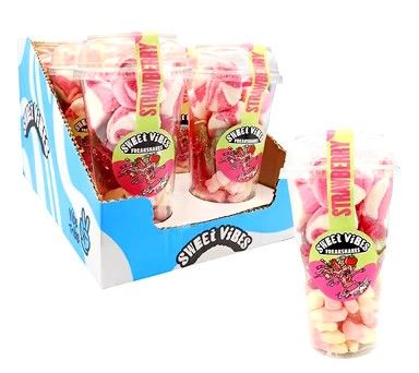 Sweet Vibes Strawberry Freakshake Candy Cup 260g x1