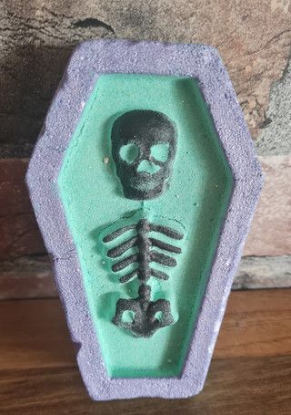 Skeleton Coffin Bath Bombs - Hand Painted