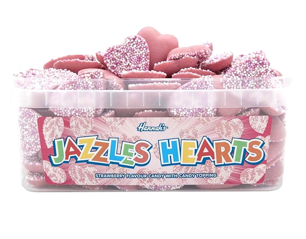Hannah&#39;s Jazzles Hearts Tub 600g