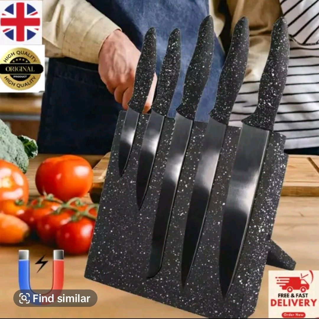 Magnetic knife set
