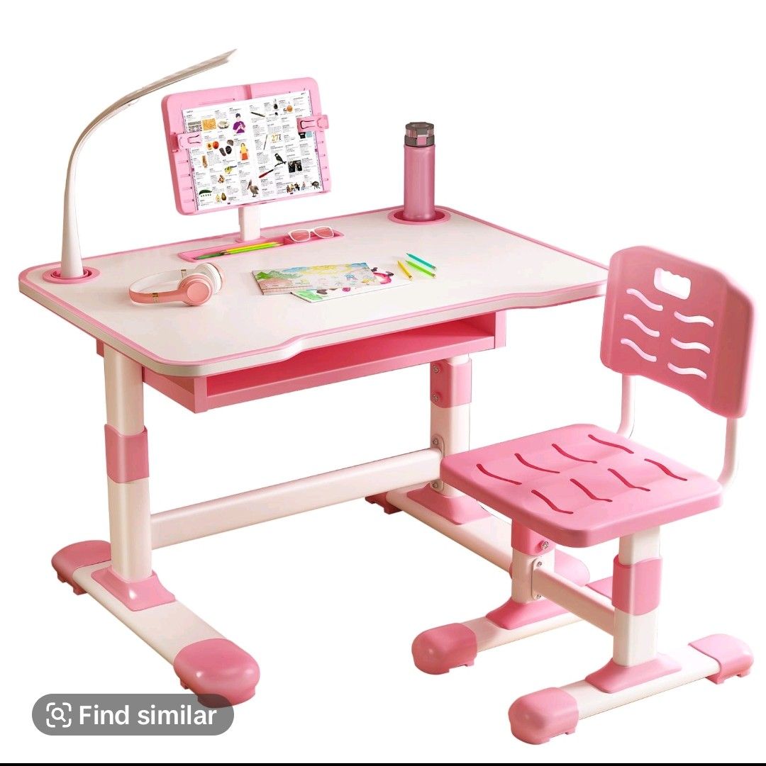 Kids computer table set