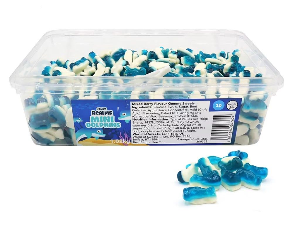 Candy Realms Mini Dolphins 1p Tub 1.02kg