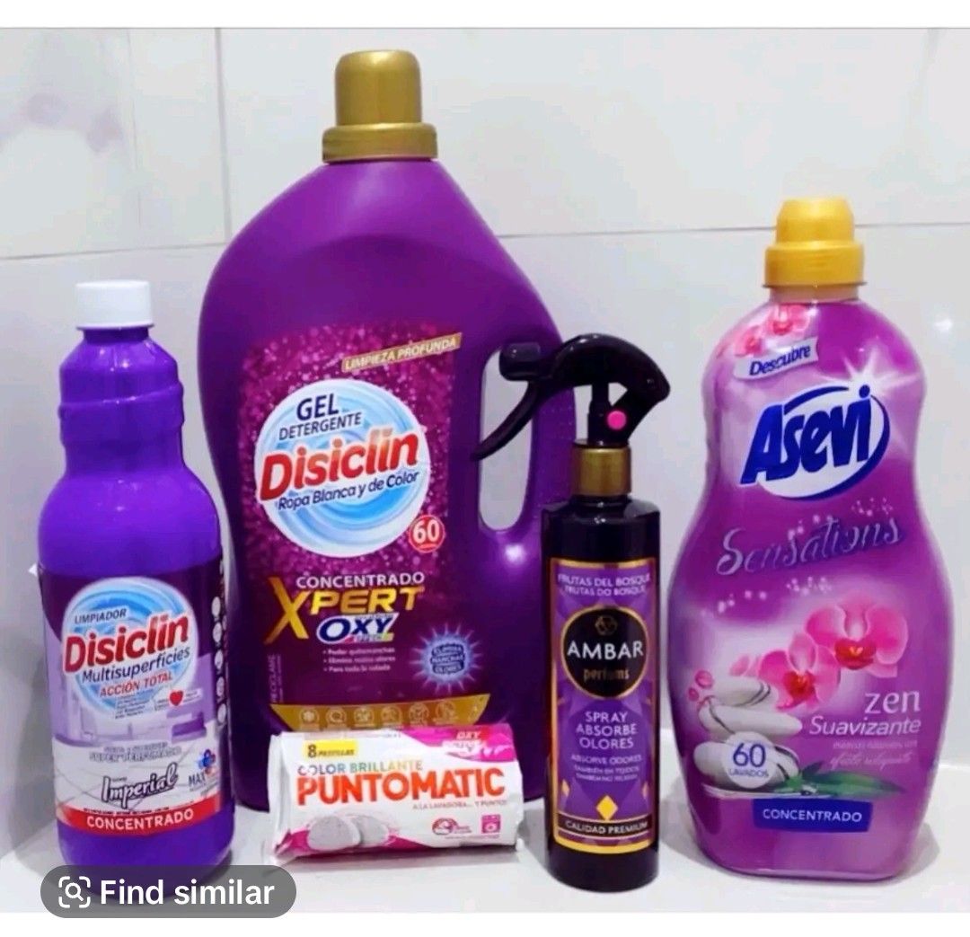 The purple Laundry Cleaning bundle