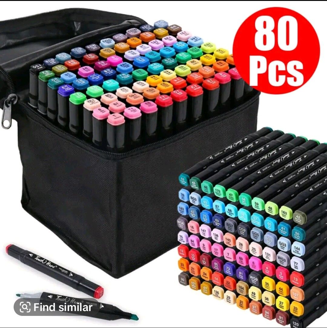 Set of sketch marker pens